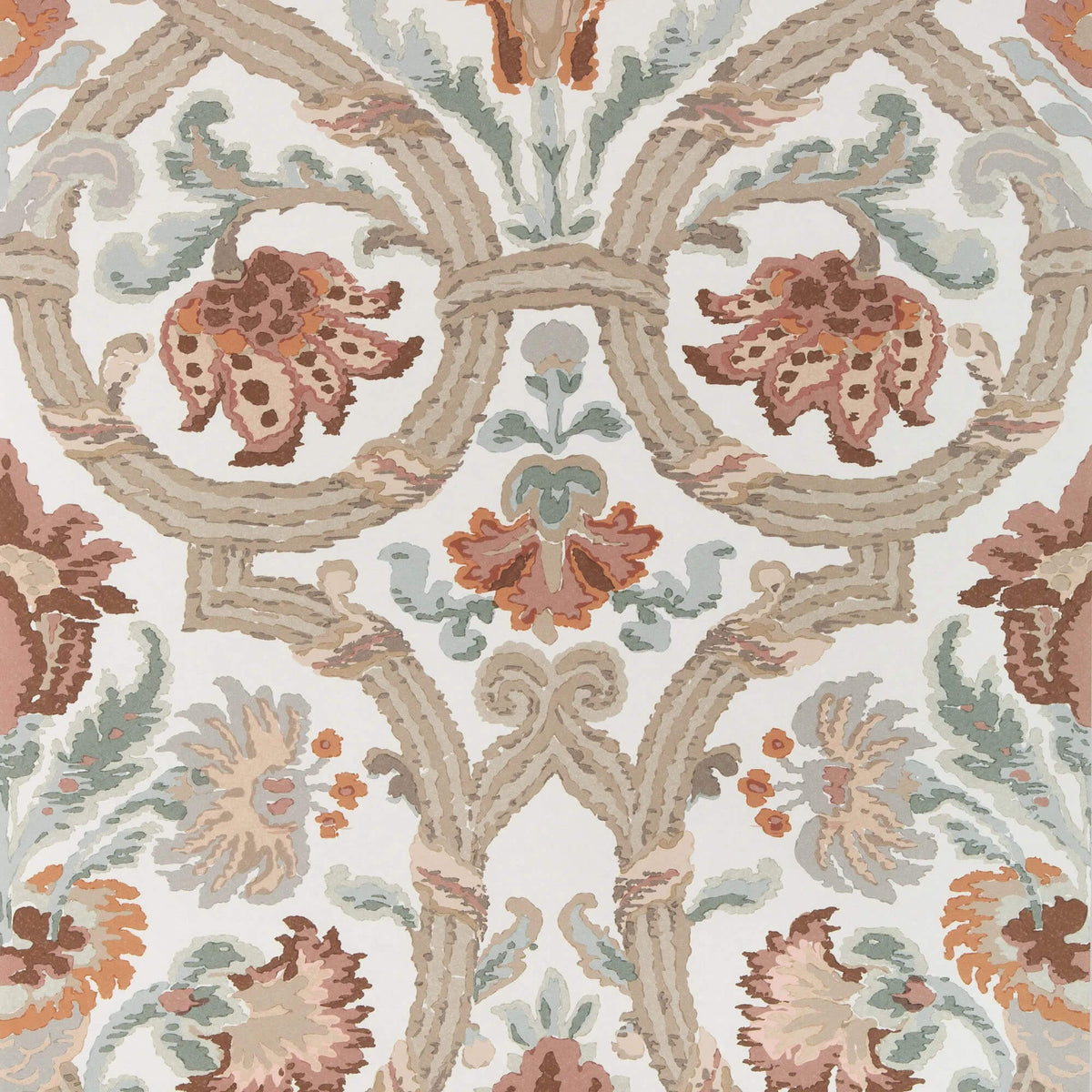 Lee Jofa New Sevilla Wallpaper Sample - Clay