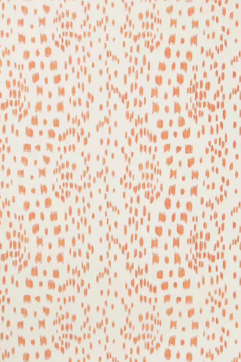 Brunschwig & Fils Les Touches Wallpaper - Tangerine