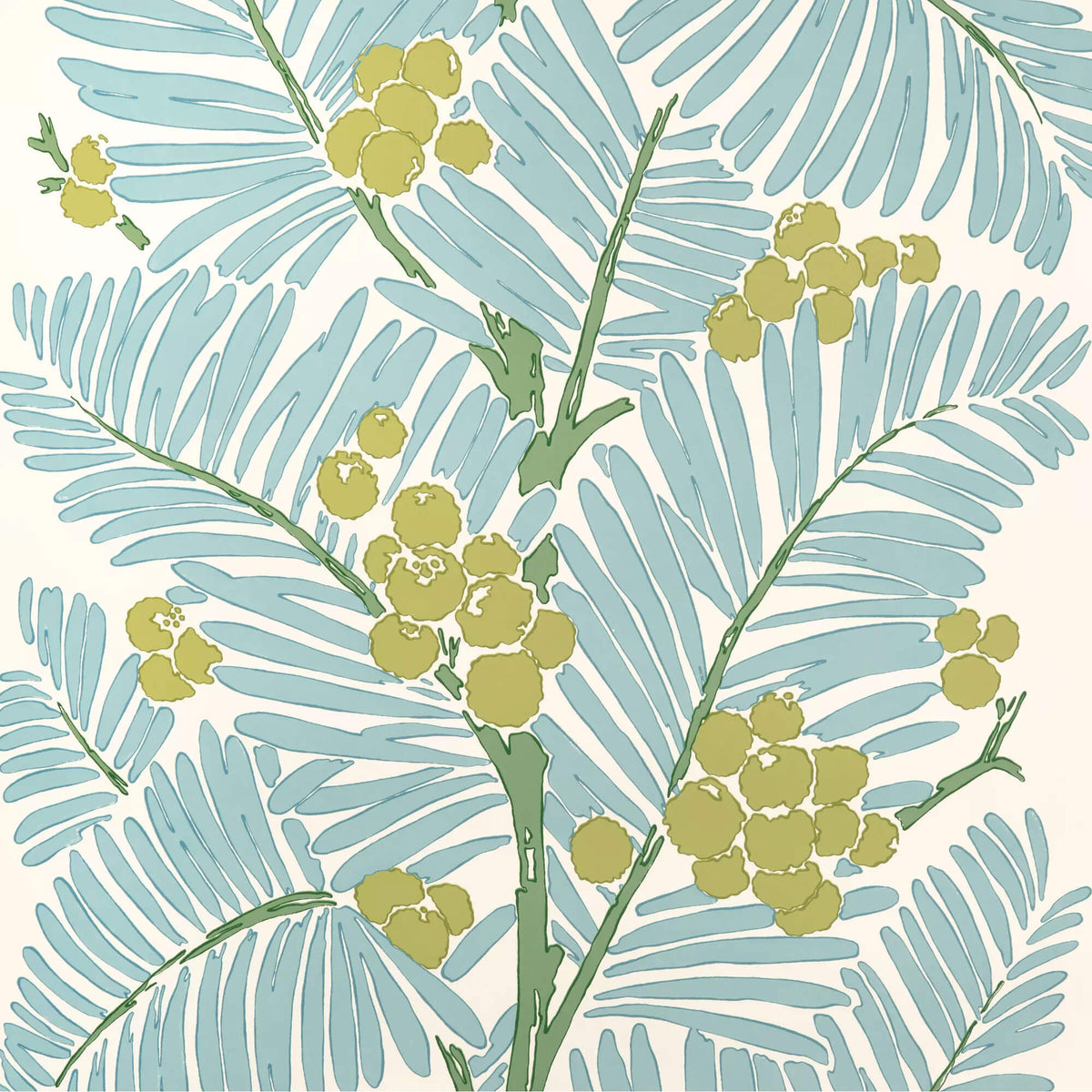 Brunschwig & Fils Majorelle Palmar Wallpaper - Lake