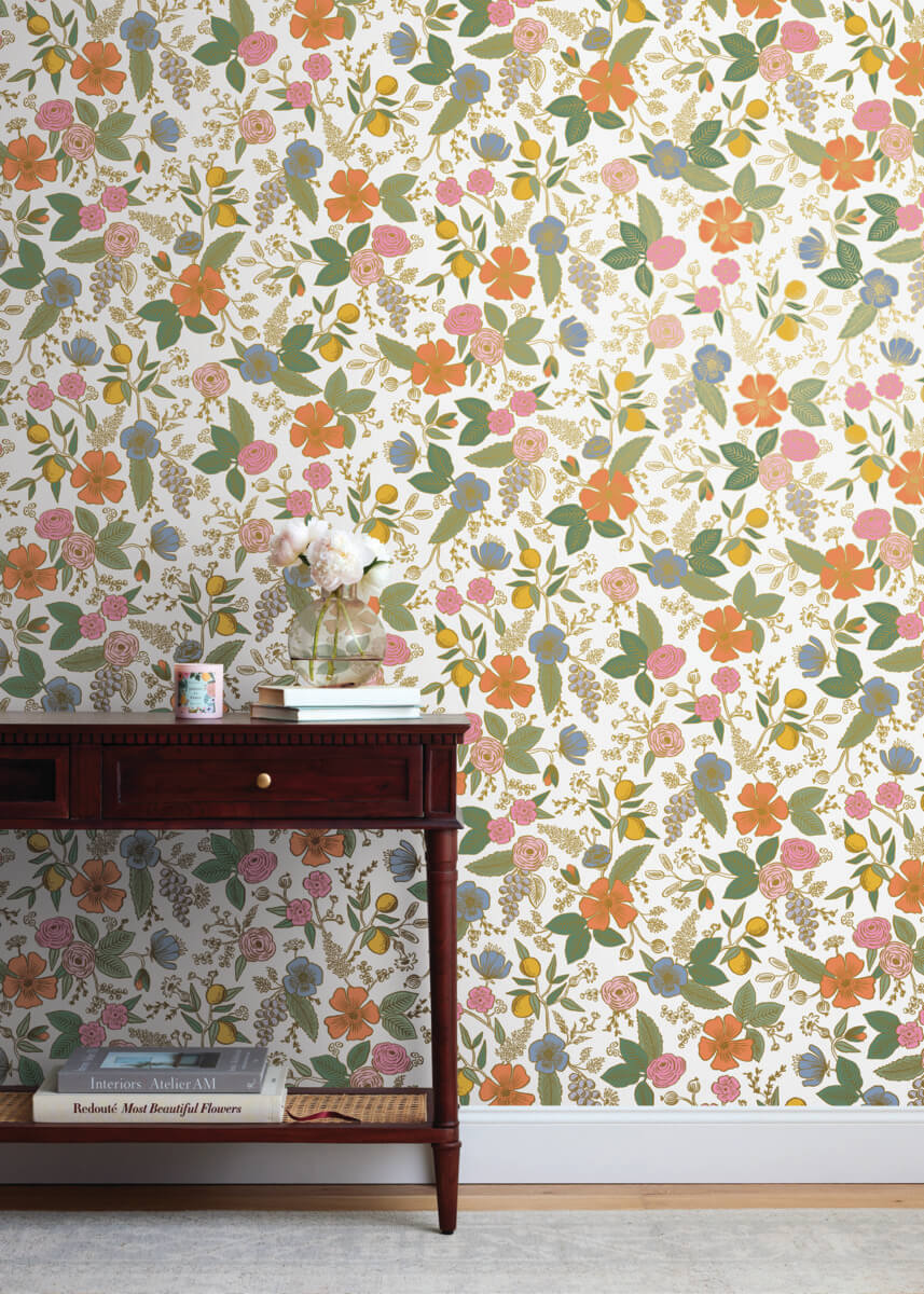 Rifle Paper Co. Colette Peel & Stick Wallpaper - Rose Multi