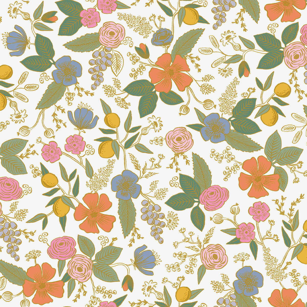 Rifle Paper Co. Colette Peel & Stick Wallpaper - Rose Multi