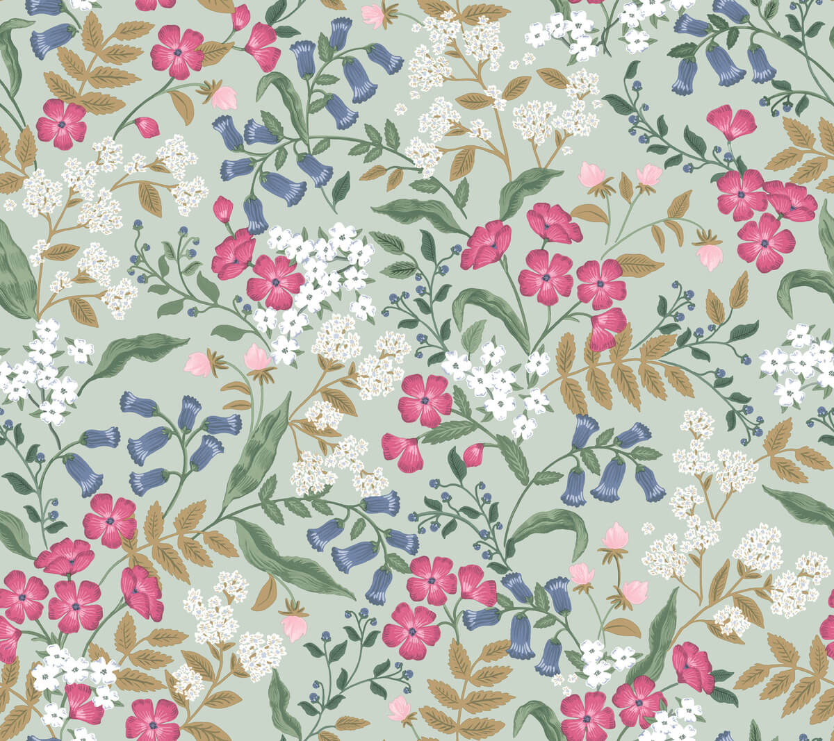 Rifle Paper Co. Sweetbrier Peel & Stick Wallpaper Sample - Mint