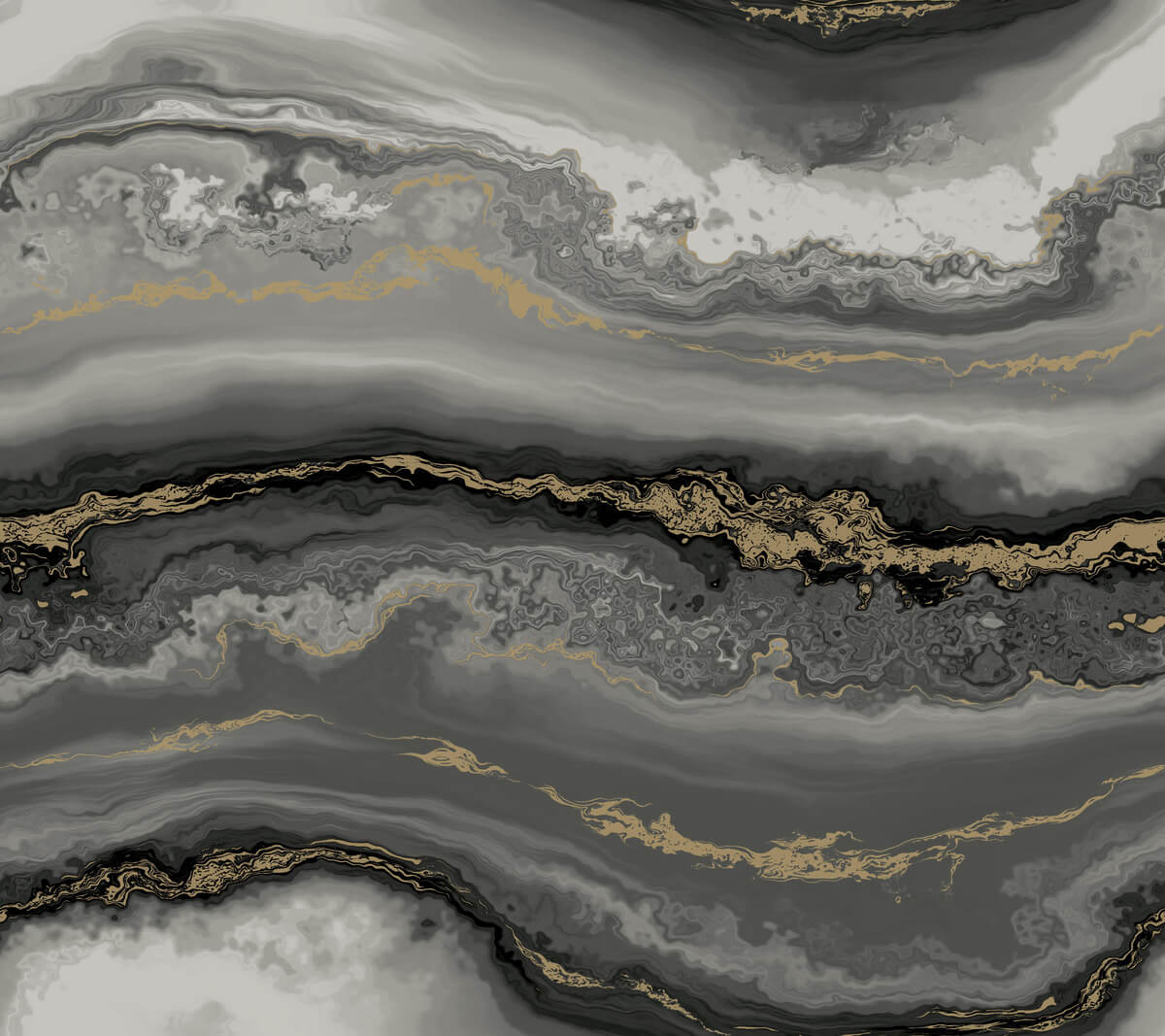 Aviva Stanoff Shifting Sands Peel & Stick Wallpaper Sample - Onyx