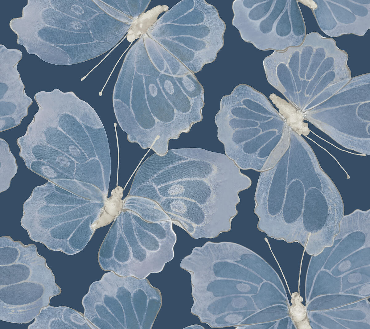 Aviva Stanoff Monarch Peel & Stick Wallpaper Sample - Pewter