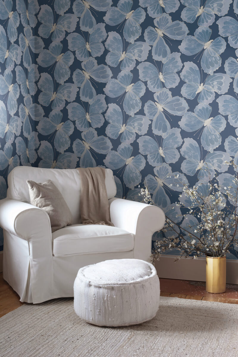 Aviva Stanoff Monarch Peel & Stick Wallpaper Sample - Pewter