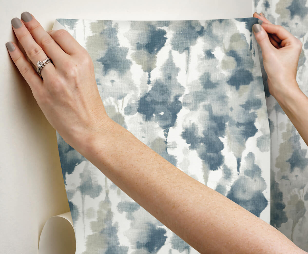 Simply Candice Mirage Peel & Stick Wallpaper Sample - Navy