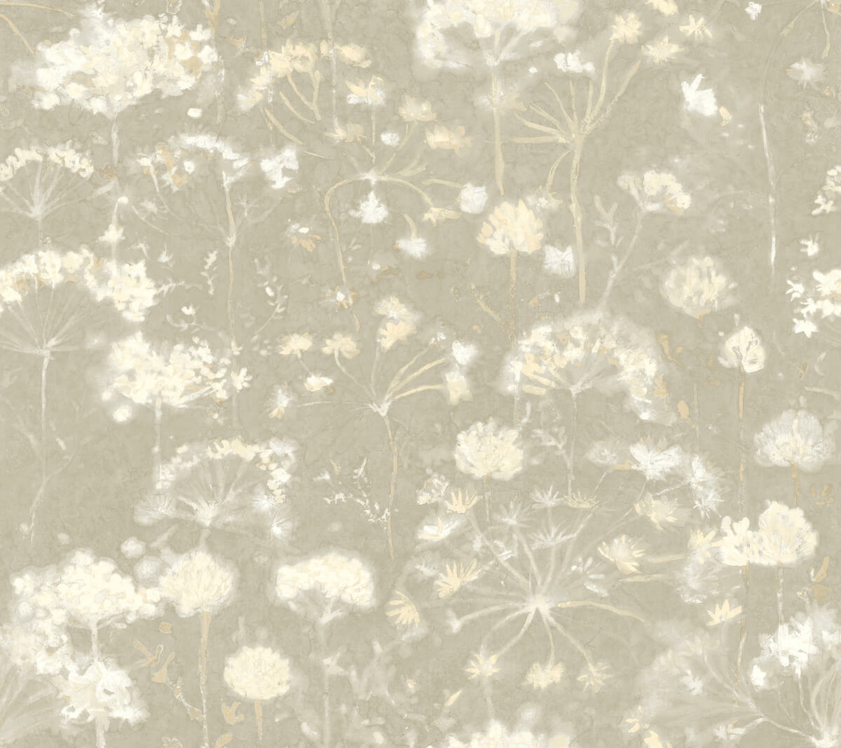 Simply Candice Botanical Fantasy Peel & Stick Wallpaper Sample - Soft Taupe