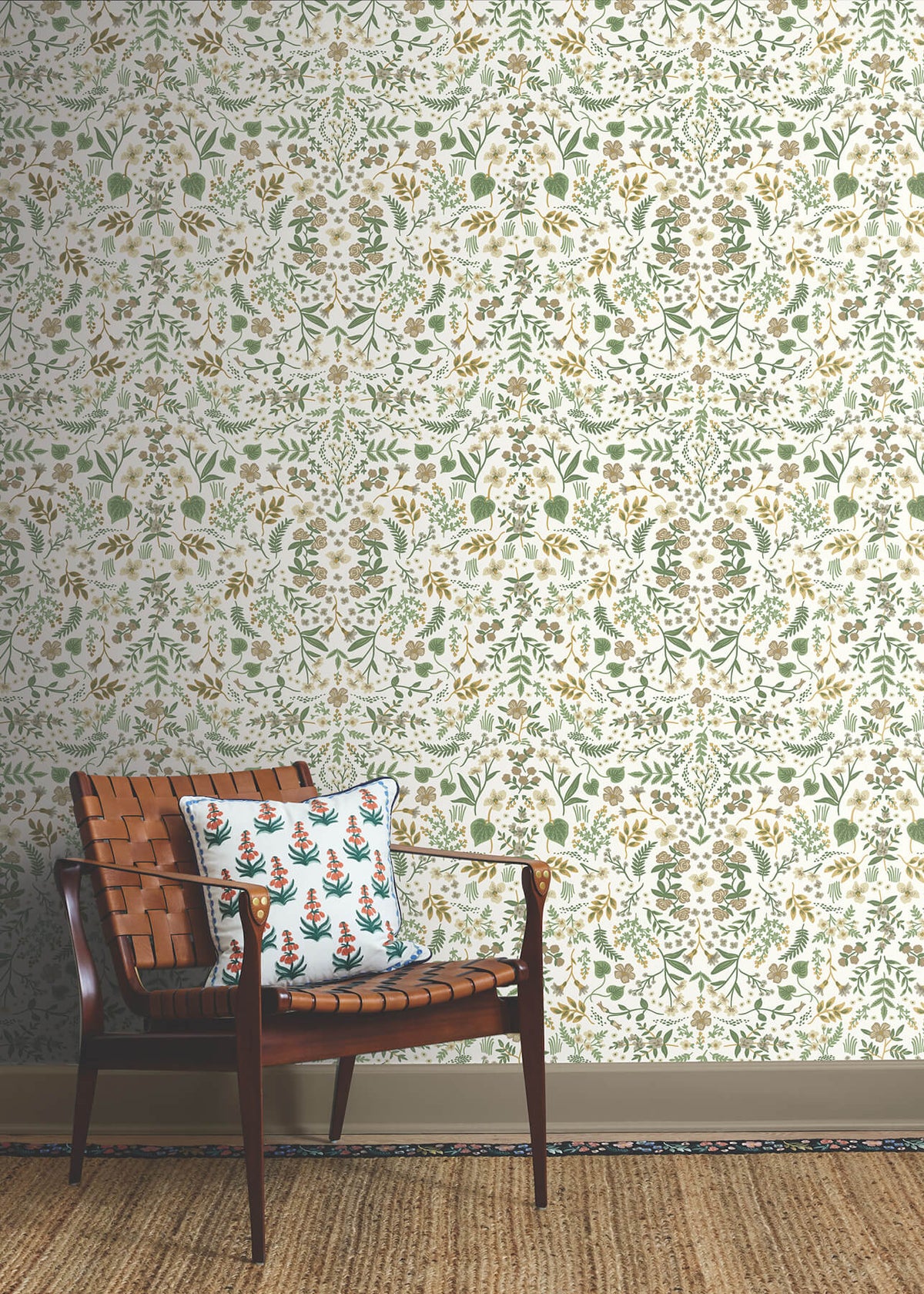 Rifle Paper Co. Wildwood Peel & Stick Wallpaper Sample - Linen