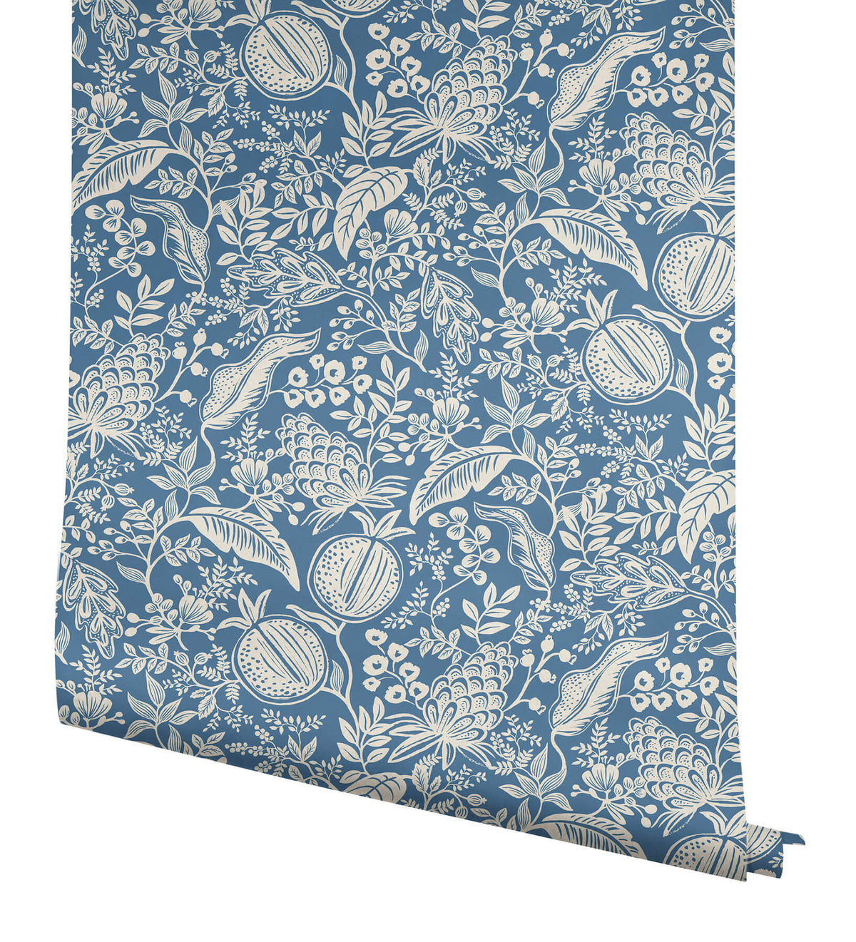 Rifle Paper Co. Pomegranate Peel & Stick Wallpaper - Blue & Ivory