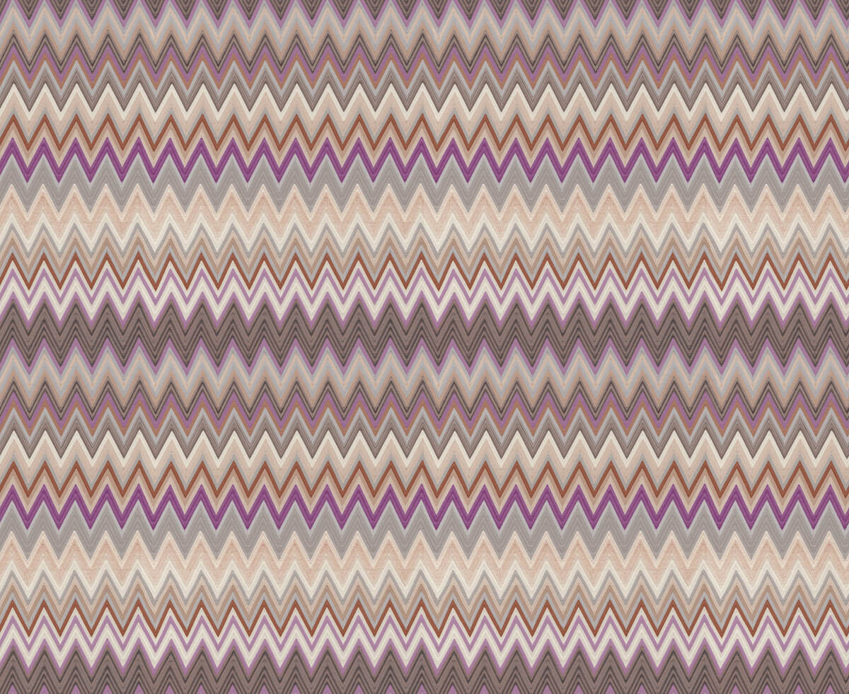 Missoni Zig Zag Peel & Stick Wallpaper Sample - Purple