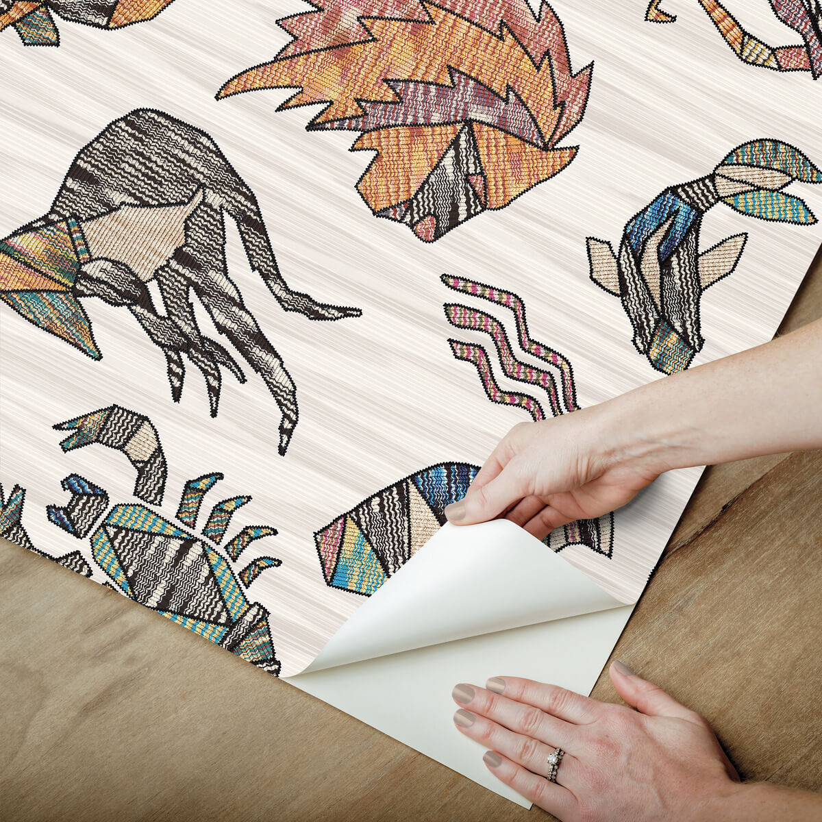 Missoni Constellations Peel & Stick Wallpaper Sample - Multicolor
