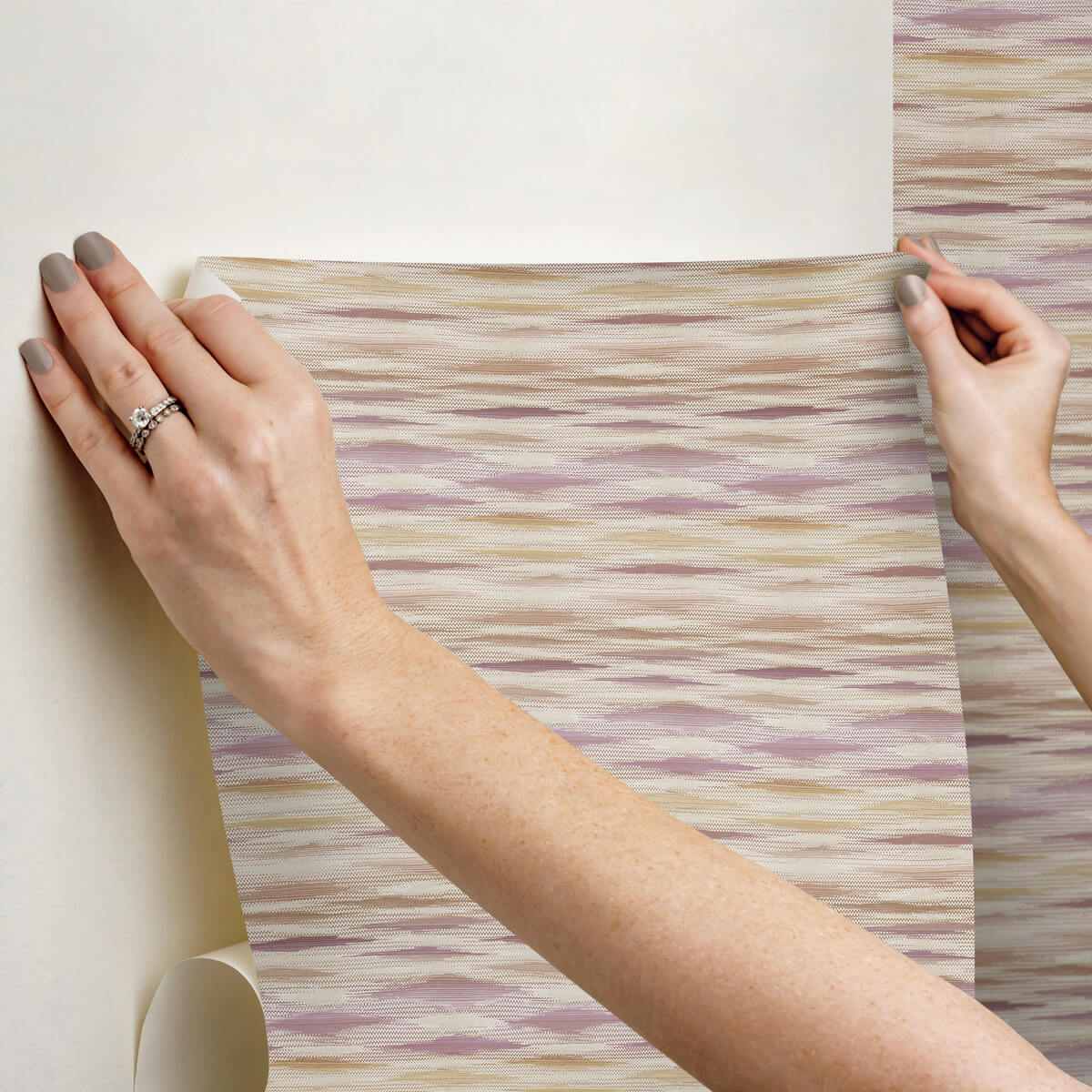 Missoni Fireworks Peel & Stick Wallpaper Sample - Mauve