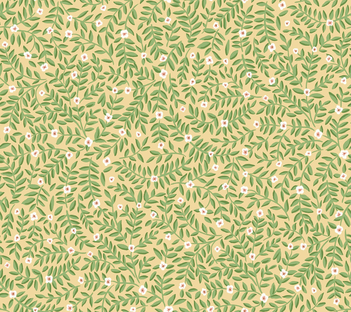 Rifle Paper Co. Elodie Peel & Stick Wallpaper Sample - Gold