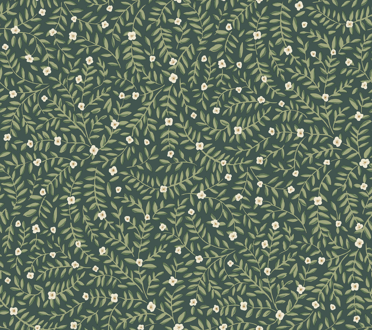 Rifle Paper Co. Elodie Peel & Stick Wallpaper Sample - Emerald