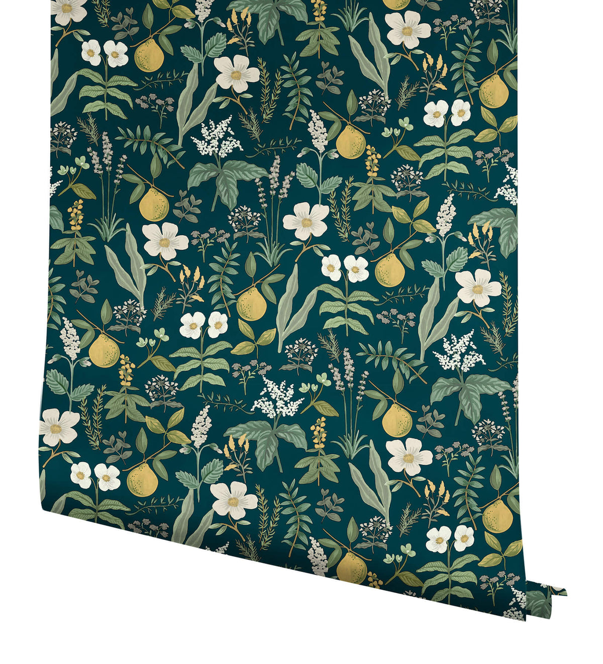 Rifle Paper Co. Herb Garden Peel & Stick Wallpaper Sample - Navy