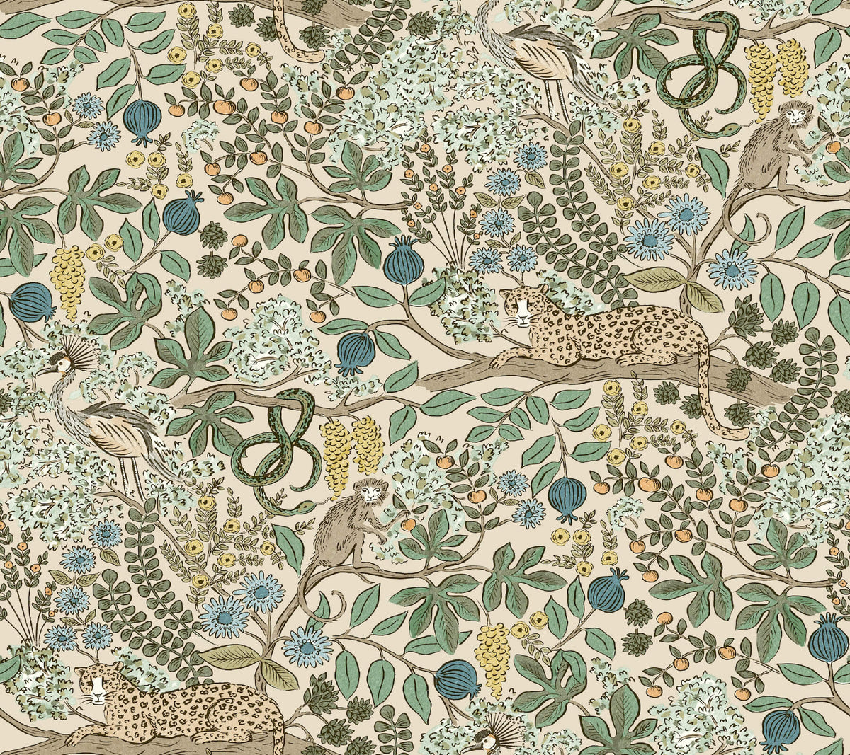 Rifle Paper Co. Safari Peel & Stick Wallpaper Sample - Cream