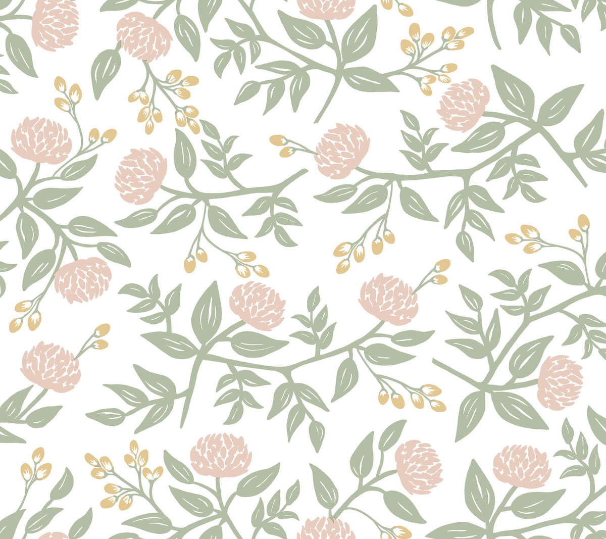 Rifle Paper Co. Peonies Peel & Stick Wallpaper Sample - Blush