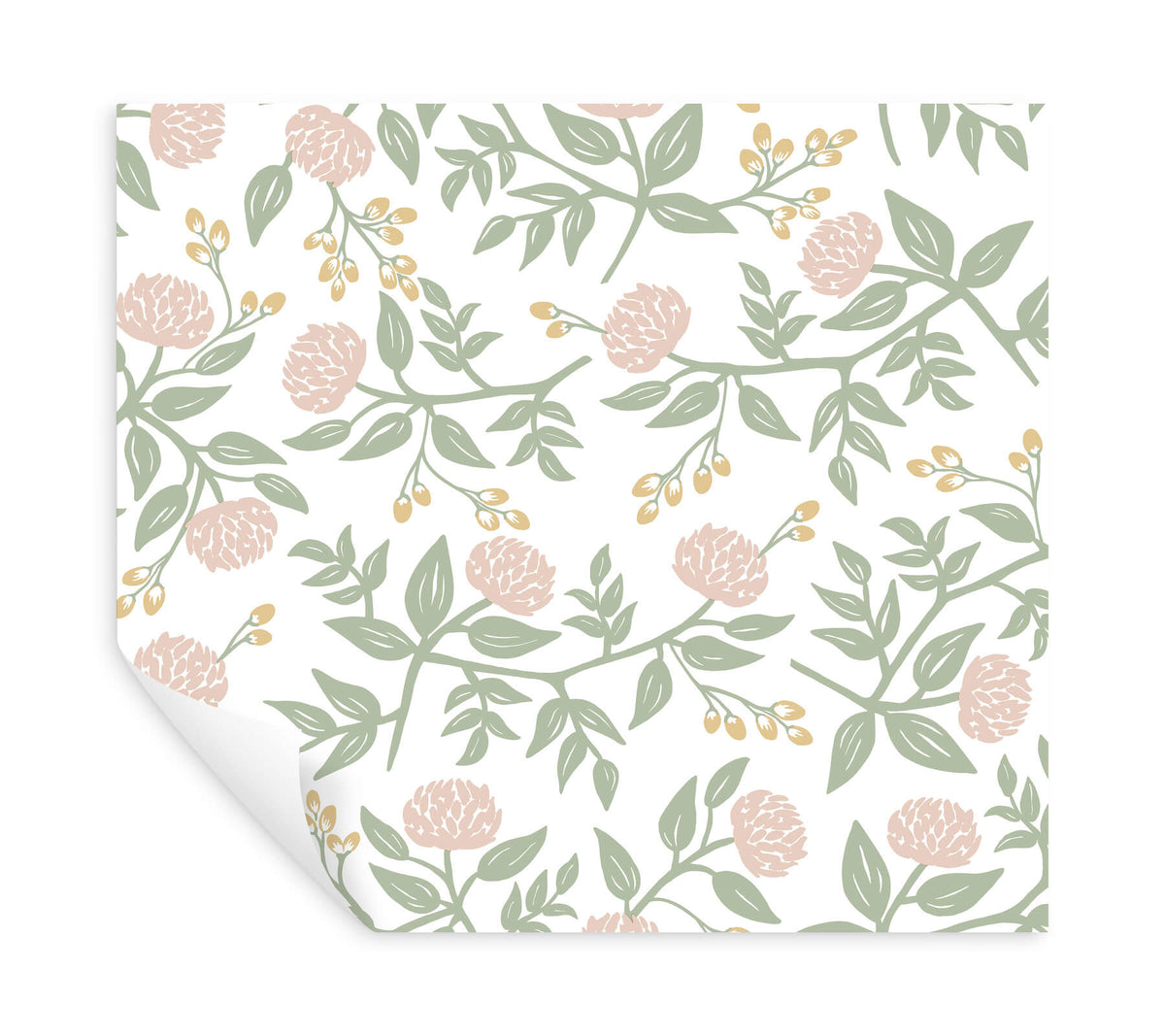 Rifle Paper Co. Peonies Peel & Stick Wallpaper Sample - Blush