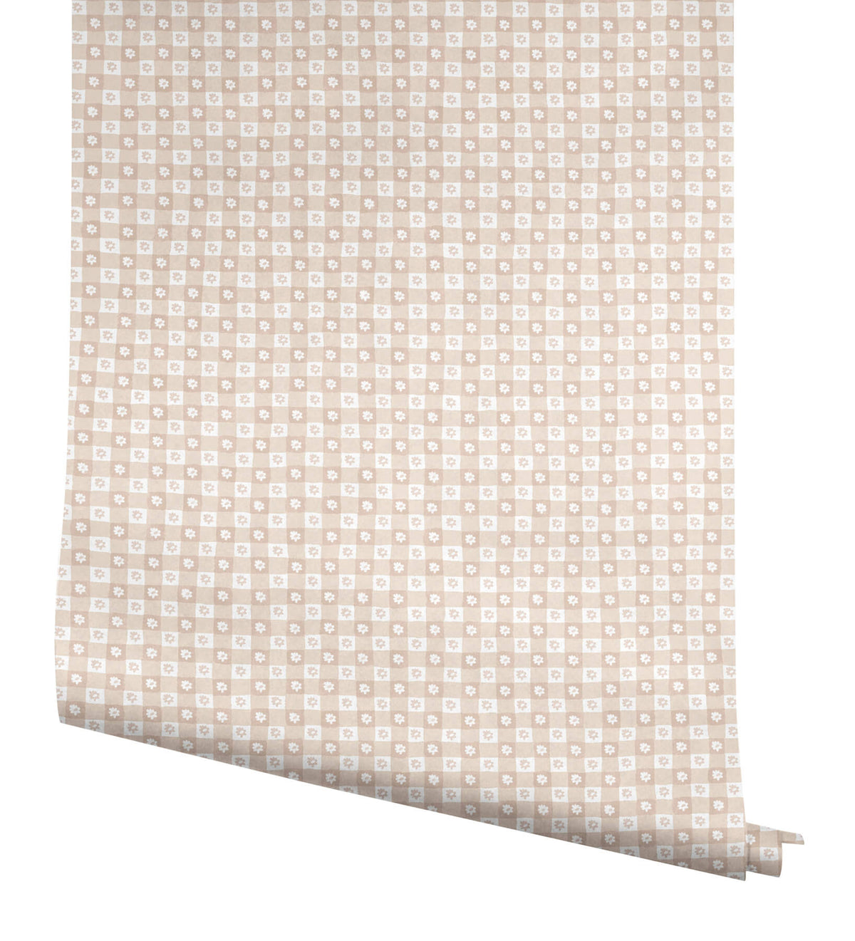 Rifle Paper Co. Daisy Gingham Peel & Stick Wallpaper Sample - Blush