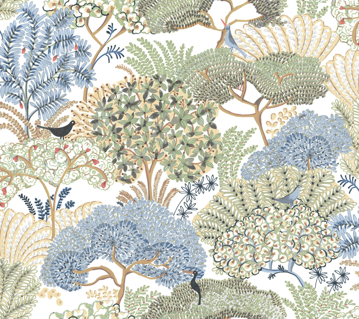 York Garden Muse Everbloom Forest Peel & Stick Wallpaper - Butter