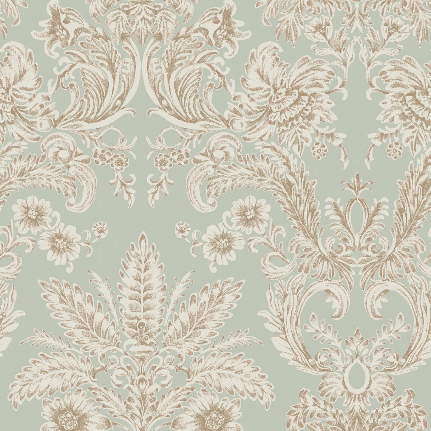 Mitchell Black Parlor Paper Wallpaper Sample - Antique Glaze