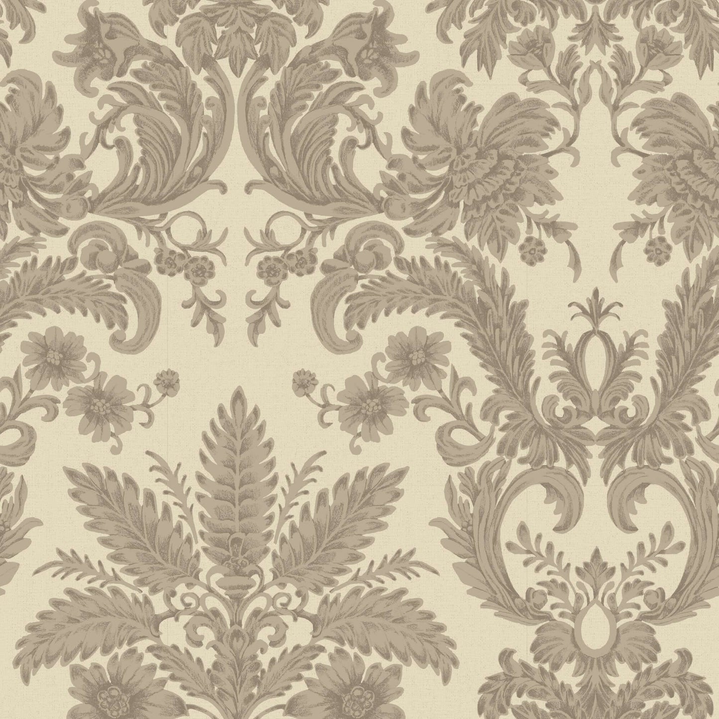 Mitchell Black Parlor Paper Wallpaper Sample - Champagne