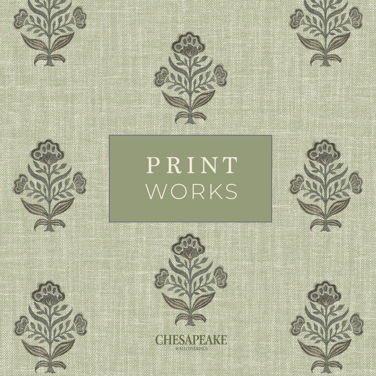 Chesapeake Printworks Kameez Wallpaper - Teal