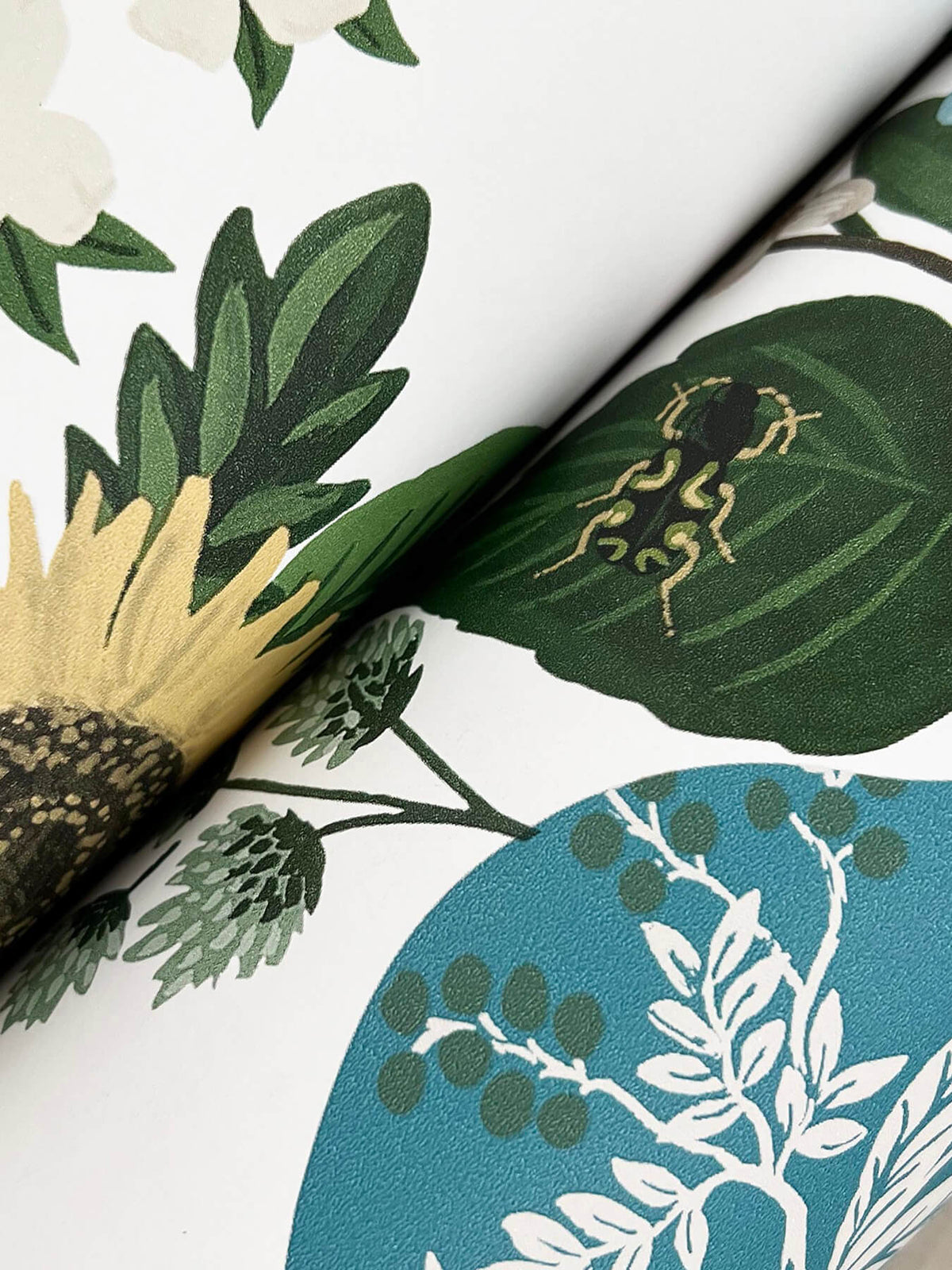 Rifle Paper Co. Flower Studies Wallpaper - Blue