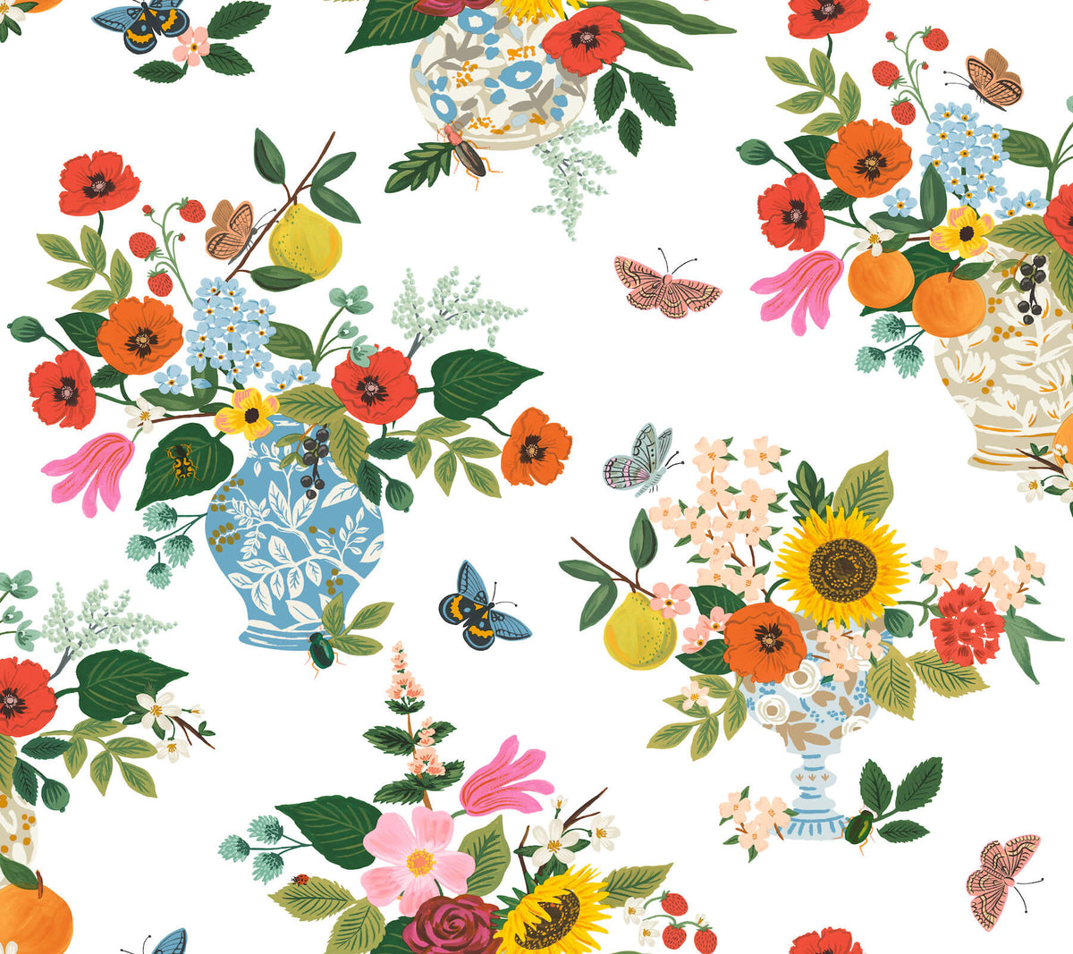 Rifle Paper Co. Flower Studies Wallpaper - Bright