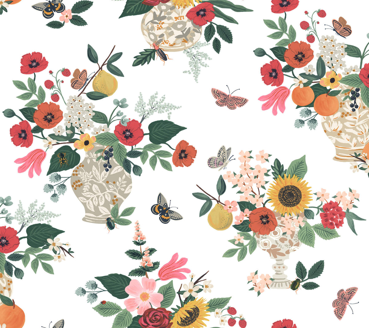 Rifle Paper Co. Flower Studies Wallpaper - Rose
