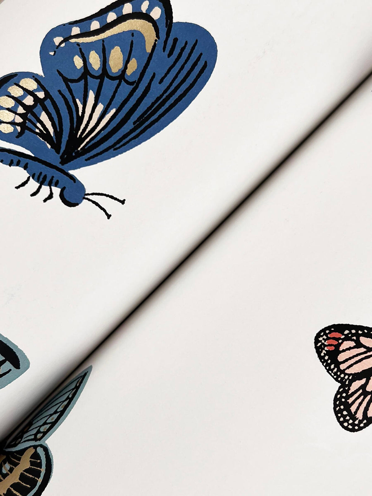 Rifle Paper Co. Butterfly House Wallpaper Sample - White