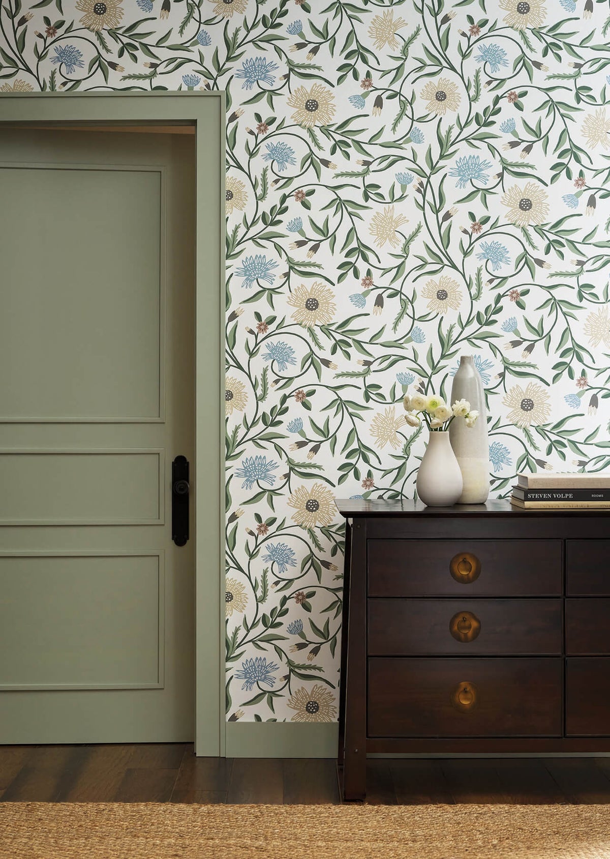 Rifle Paper Co. Aster Wallpaper - White
