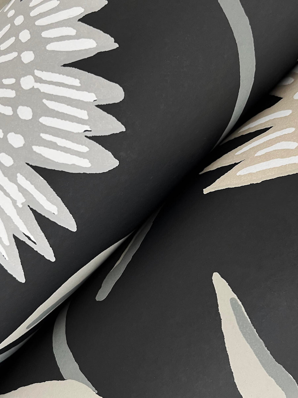 Rifle Paper Co. Aster Wallpaper - Black
