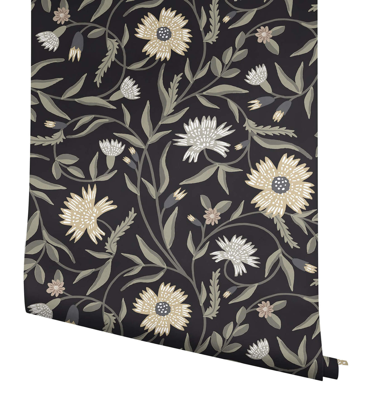 Rifle Paper Co. Aster Wallpaper - Black