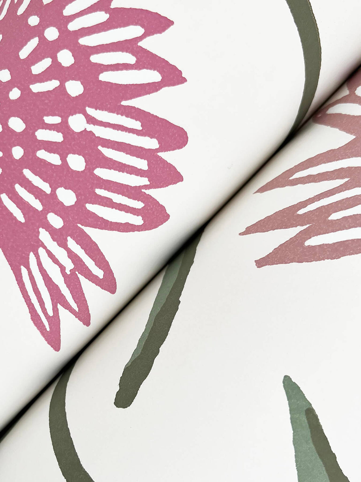 Rifle Paper Co. Aster Wallpaper Sample - Rose