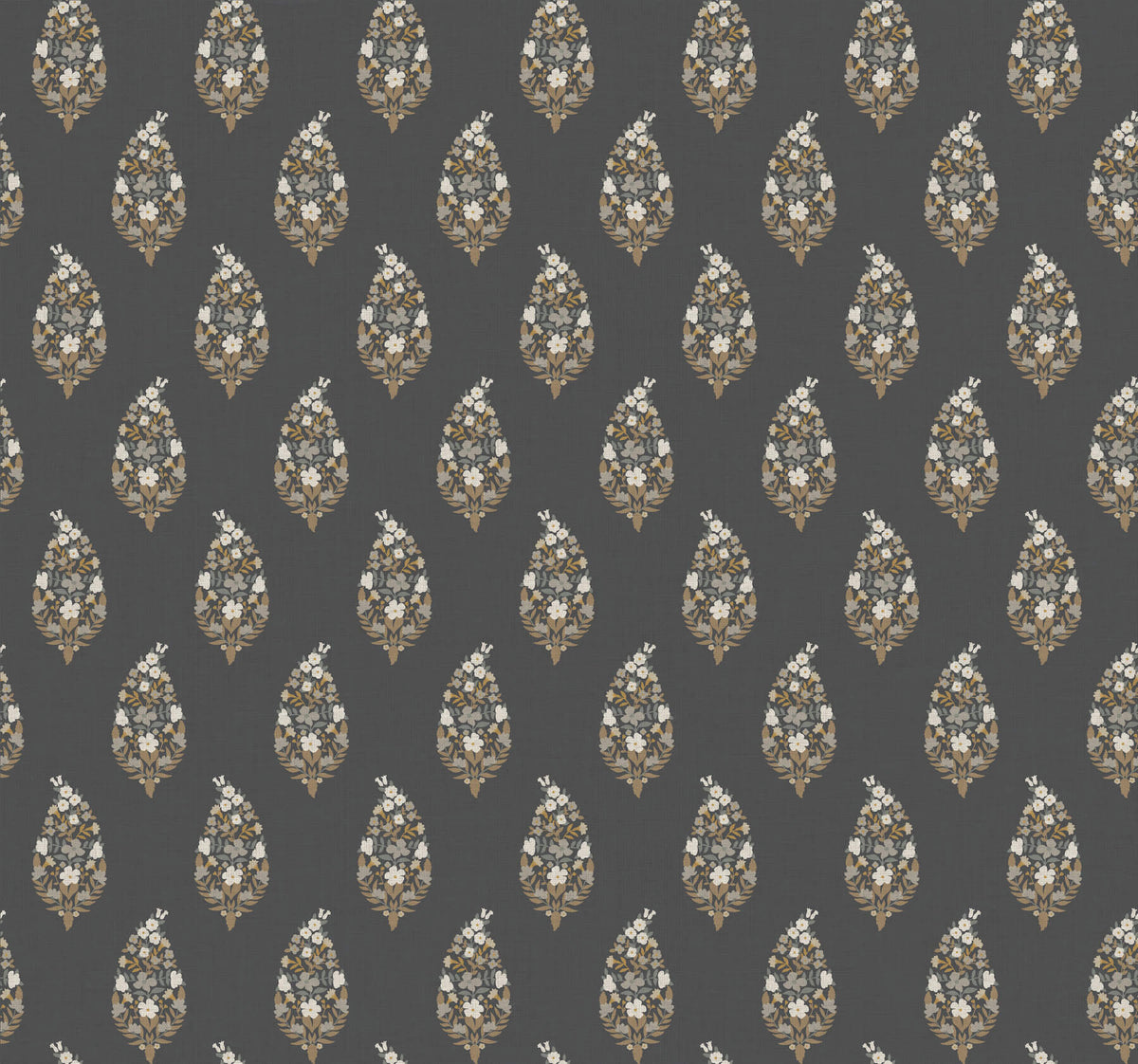 Rifle Paper Co. Paisley Wallpaper Sample - Black