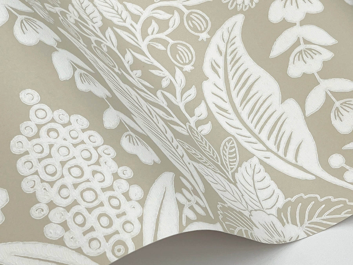Rifle Paper Co. Pineapple Damask Wallpaper - Linen