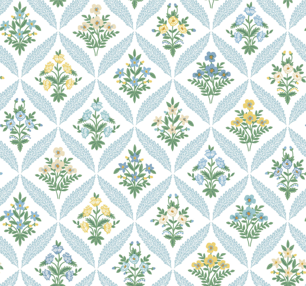 Rifle Paper Co. Estee Garden Wallpaper - Blue