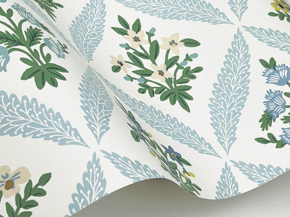 Rifle Paper Co. Estee Garden Wallpaper - Blue