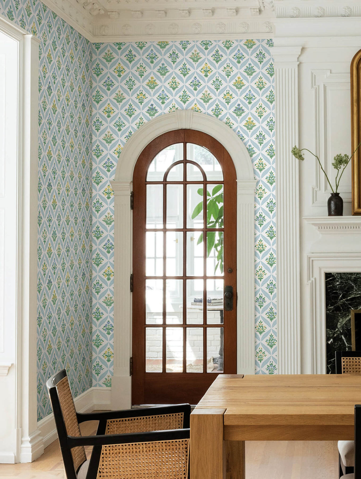 Rifle Paper Co. Estee Garden Wallpaper - Blue