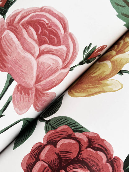 Rifle Paper Co. 3rd Edition Roses Wallpaper - Blush