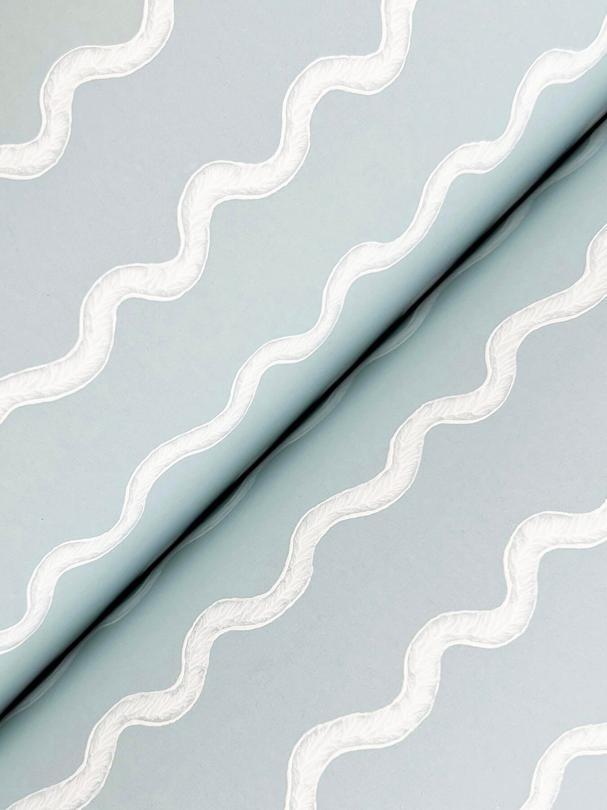 Rifle Paper Co. Rickrack Wallpaper - Light Blue
