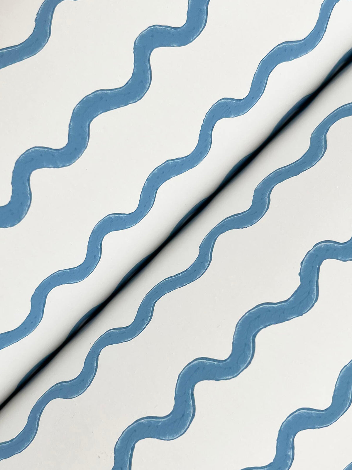 Rifle Paper Co. Rickrack Wallpaper Sample - Blue