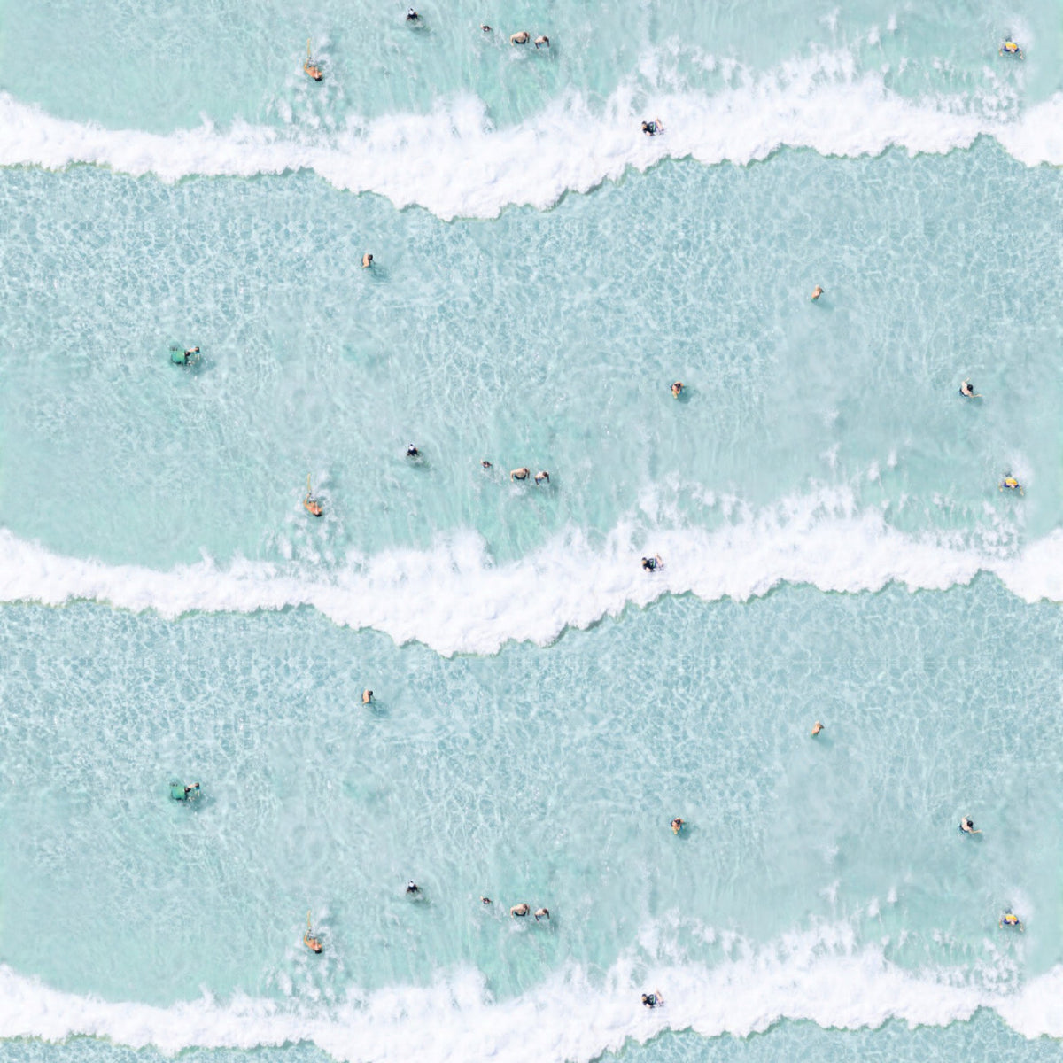 Mitchell Black Gray Malin Ocean Swimmers Wallpaper Sample
