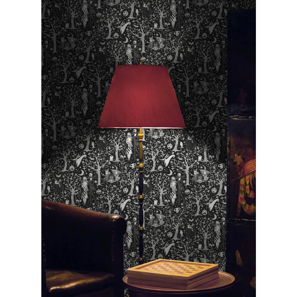 Disney Tim Burton's The Nightmare Before Christmas Forest Peel & Stick Wallpaper Sample