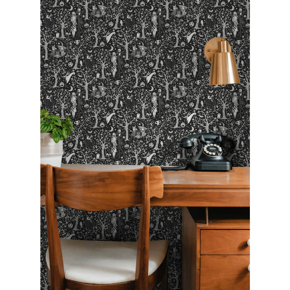Disney Tim Burton's The Nightmare Before Christmas Forest Peel & Stick Wallpaper Sample