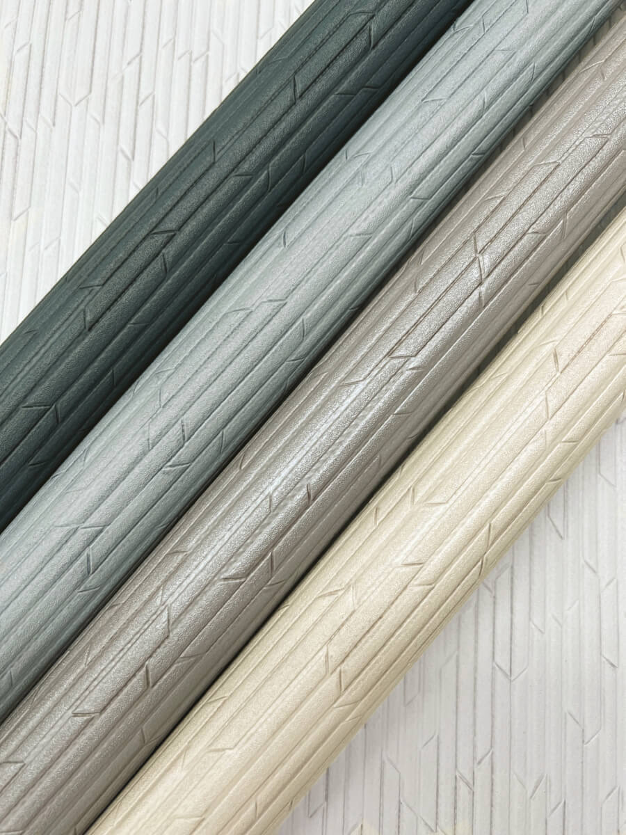 Ronald Redding Industrial Interiors Calliope Wallpaper - Fog Transit
