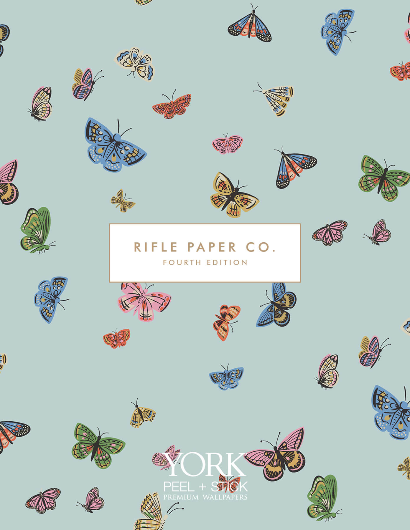 Rifle Paper Co. Butterfly House Peel & Stick Wallpaper - Linen