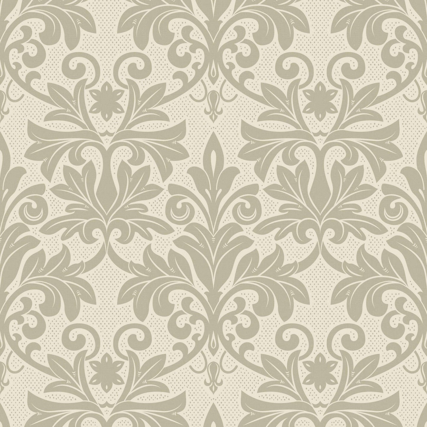Mitchell Black Rococo Relief Wallpaper Sample - Champagne