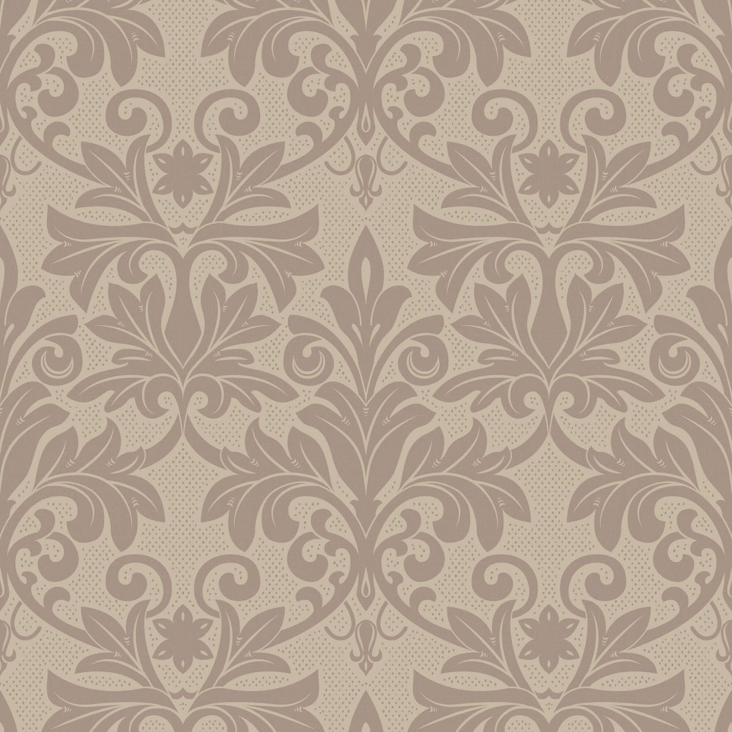 Mitchell Black Rococo Relief Wallpaper Sample - Red Clay